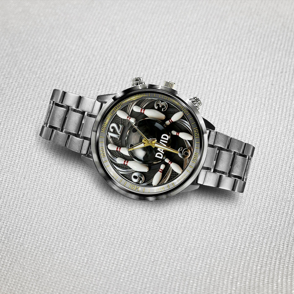 Bowling Ball - Personalized Bowling Hand Watch
