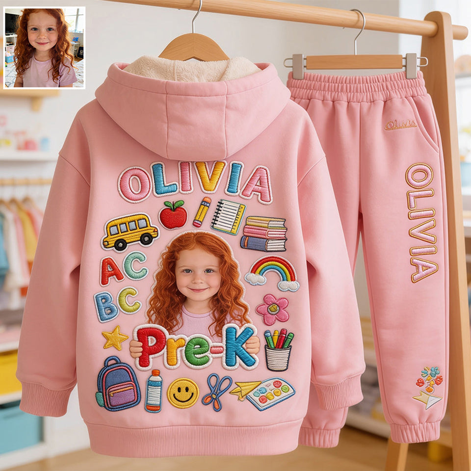 Back To School - Personalized Kid Kid Hoodie & Kid Jogger Sweatpants