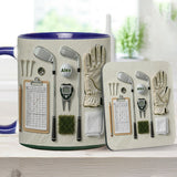 Live Love Golf - Personalized Golf Accent Mug
