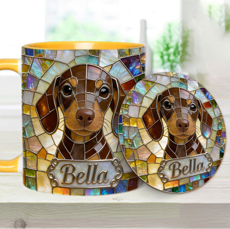 Love Dogs - Personalized Dog Accent Mug & Coaster