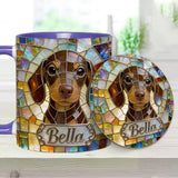 Love Dogs - Personalized Dog Accent Mug & Coaster