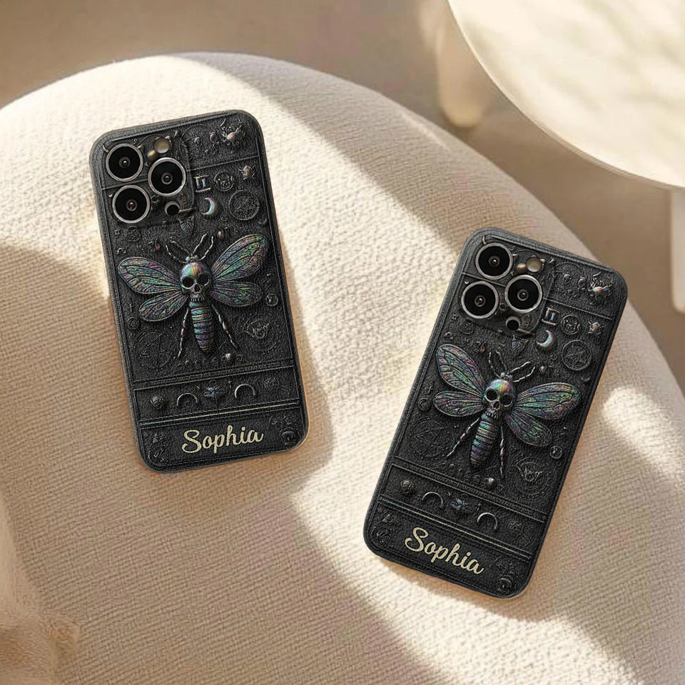 Gothic Witch - Personalized Witch Leather Phone Case