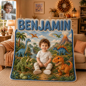 Special Name Blanket Gift For Kids - Personalized Kid Shaped Fleece Blanket