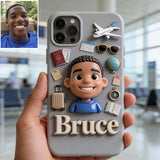 Traveling Lover - Personalized Travelling Full Print Phone Case
