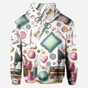 Just A Girl Who Loves Sewing - Personalized Sewing All Over Shirt