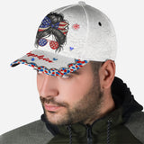 Messy Bun Girl - Personalized Independence Day/ 4th of July Classic Cap