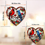 Lovely Hummingbird Couple - Personalized Couple Window Hanging Suncatcher Ornament