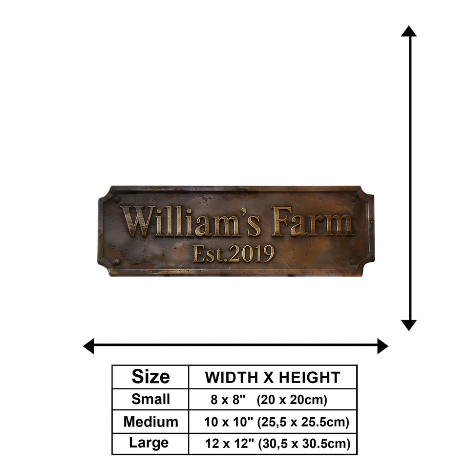 Highland Heritage Sign - Personalized Highland Cow Wooden Wall Mount Sign