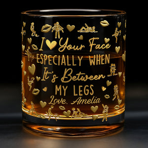 I Love You - Personalized Couple Whiskey Glass