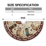Gift For Western Family, Cowboys, Cowgirls - Personalized Family Tree Skirt