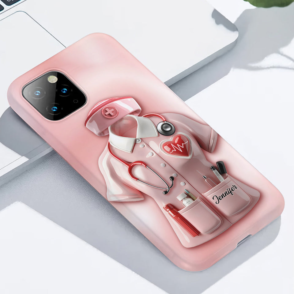 Nurses Are The Heart of Healthcare - Personalized Nurse Full Print Phone Case