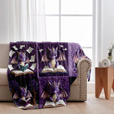 I Am A Bookdragon - Personalized Book Blanket