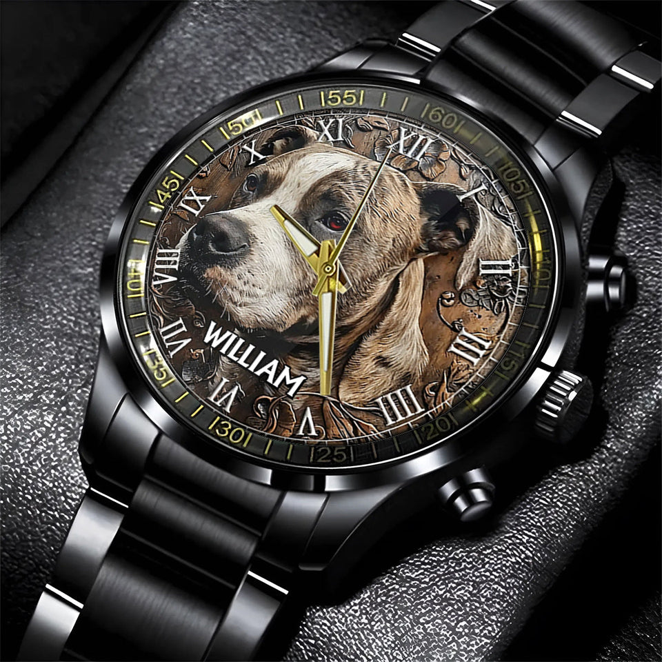 Strong Pitbull - Personalized Dog Hand Watch