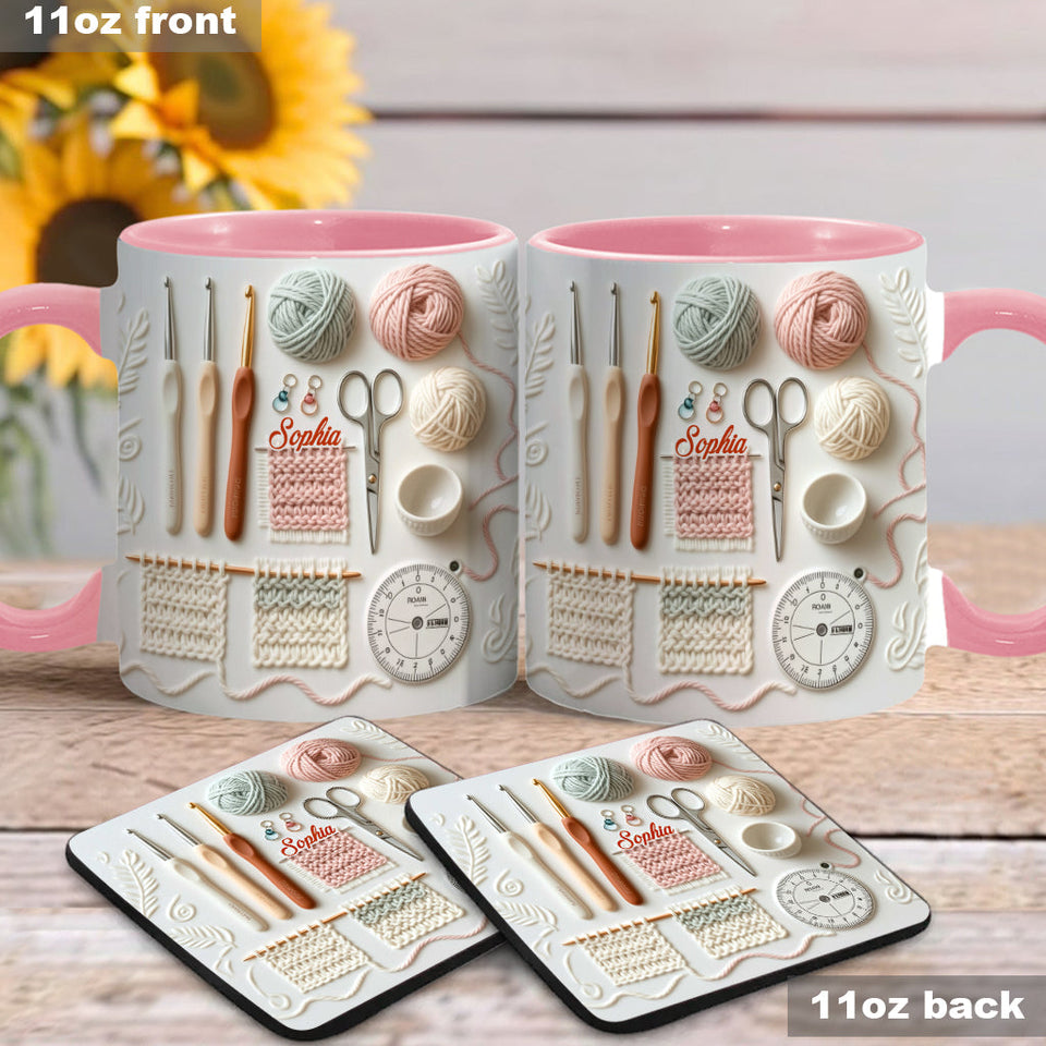 Love Crocheting - Personalized Crocheting Accent Mug