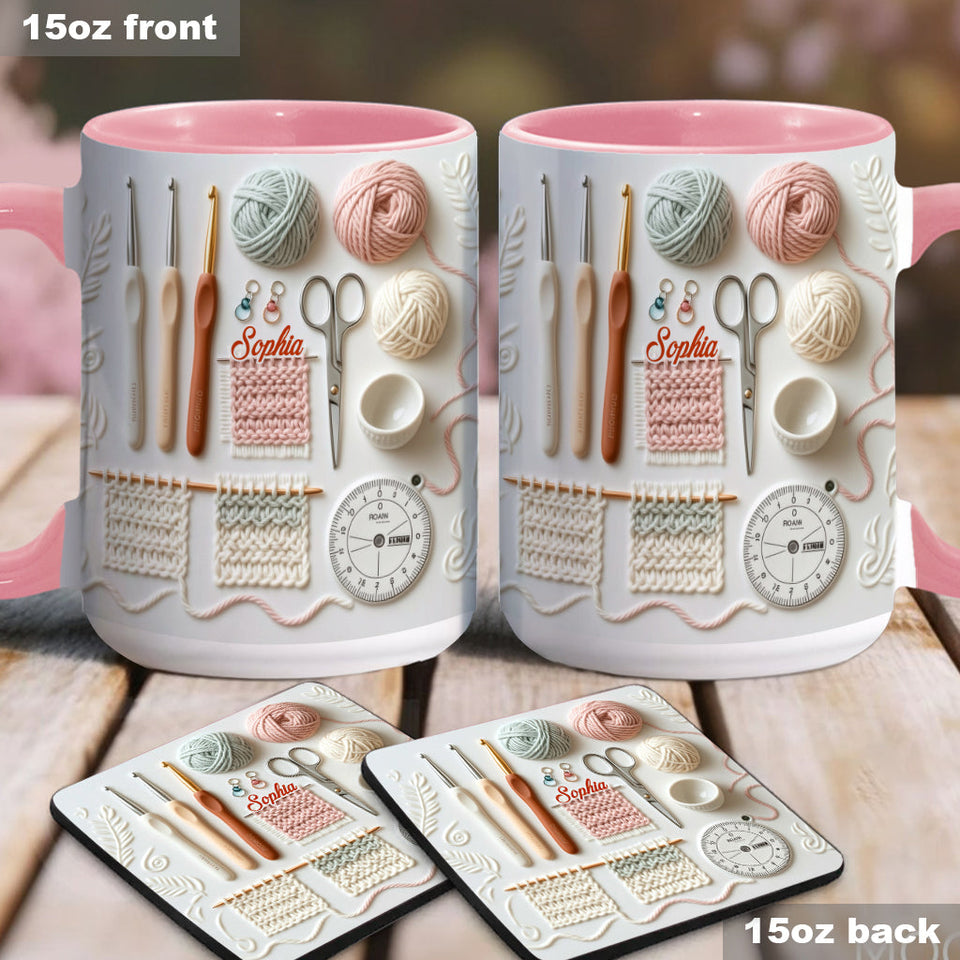 Love Crocheting - Personalized Crocheting Accent Mug