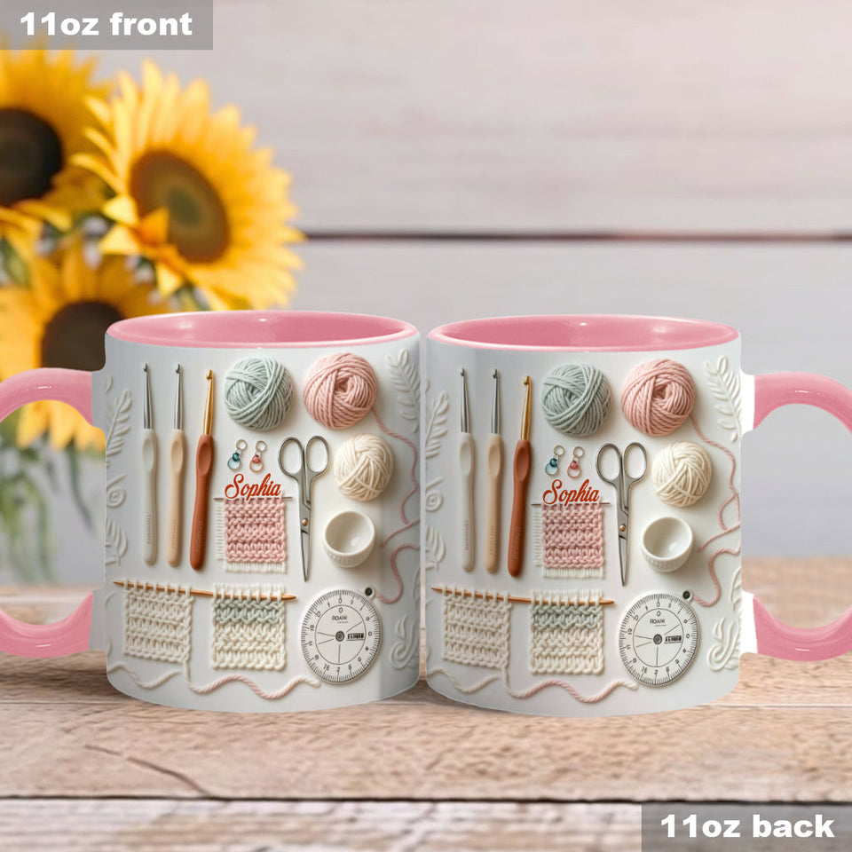 Love Crocheting - Personalized Crocheting Accent Mug