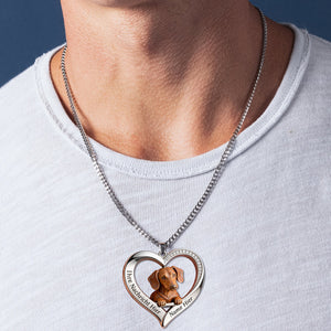 Personalisierte Haustierporträt-Kette - Personalisierte Halskette Mit Hundeförmigem Metallanhänger