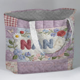 Custom Any Title - Personalized Mother Quilted Tote Bag