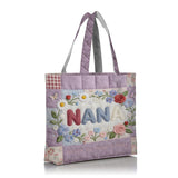 Custom Any Title - Personalized Mother Quilted Tote Bag