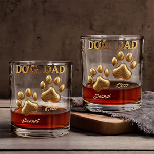 Dog Dad/ Mom.... - Personalized Dog Whiskey Glass
