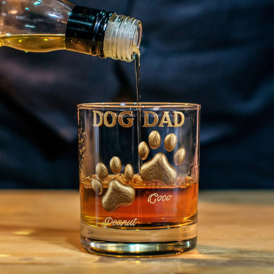 Dog Dad/ Mom.... - Personalized Dog Whiskey Glass