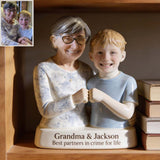 Eternal Bond - Personalized Grandma Custom Shaped Acrylic Plaque