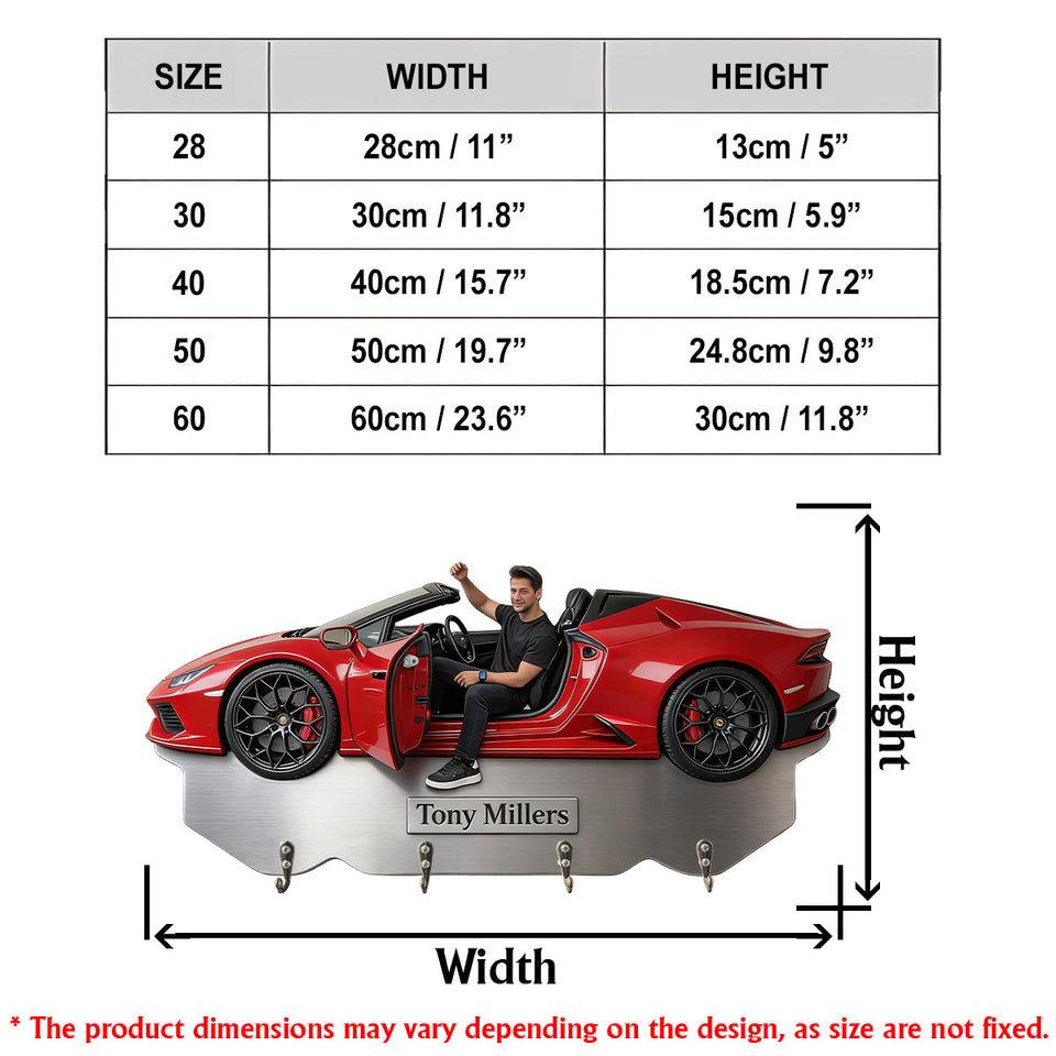 Best Ride - Personalized Car Lover Custom Shaped Hanging Rack