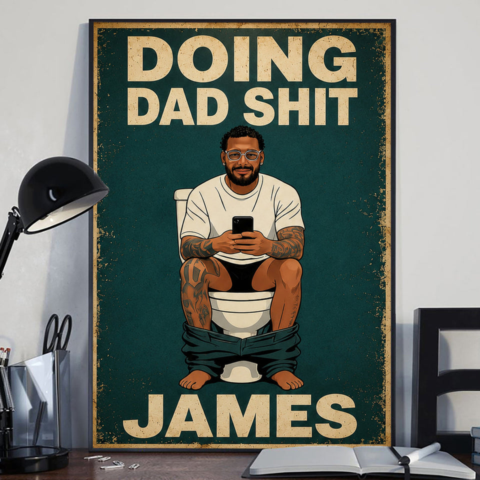 Best Time Of Day - Personalized Father Canvas And Poster