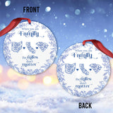 A Gift of Togetherness for Long Distance Family, Friends, or Sisters - Personalized Family Ornament