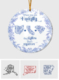 A Gift of Togetherness for Long Distance Family, Friends, or Sisters - Personalized Family Ornament