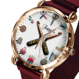 Crochet Time - Personalized Crocheting Women Hand Watch