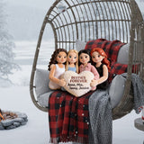 Besties Forever - Personalized Bestie Faux Fur Shaped Pillow