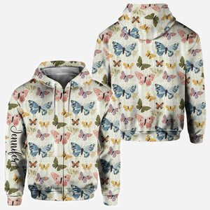 Butterflies Garden - Personalized Butterfly All Over Shirt