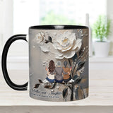 Mother And Daughters Forever Linked Together - Personalized Mother Accent Mug