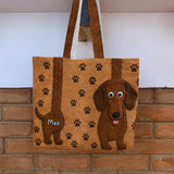 Funny Dog Lovers Gift - Personalized Dog Quilted Tote Bag