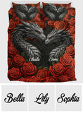 Dragon Couple - Personalized Dragon Quilt Set