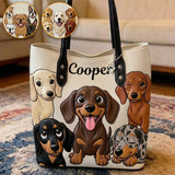 Love Dachshund - Personalized Dog Tote Bag