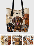 Love Dachshund - Personalized Dog Tote Bag