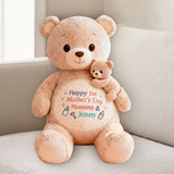 Happy 1st Mother's Day - Personalized Mother Premium Faux Fur Pillow