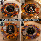 Pumpkin Shadow - Personalized Cat Table Custom Shape