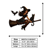 Welcome To The Witch House - Personalized Witch Wooden Wall Mount Sign