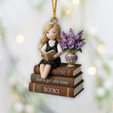 Just a Girl Who Loves Books - Personalized Book Ornament