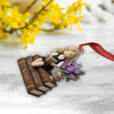 Just a Girl Who Loves Books - Personalized Book Ornament