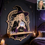 Be A Witch - Personalized Witch Wooden Floating Shelf
