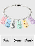 Grandma's Peeps - Personalized Grandma Bracelet With Charms