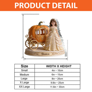 Pumpkin Carriage - Personalized Kid Custom Shaped Acrylic Plaque