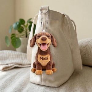 Always By My Side - Personalized Dog Plush Keychain
