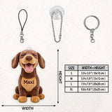 Always By My Side - Personalized Dog Plush Keychain