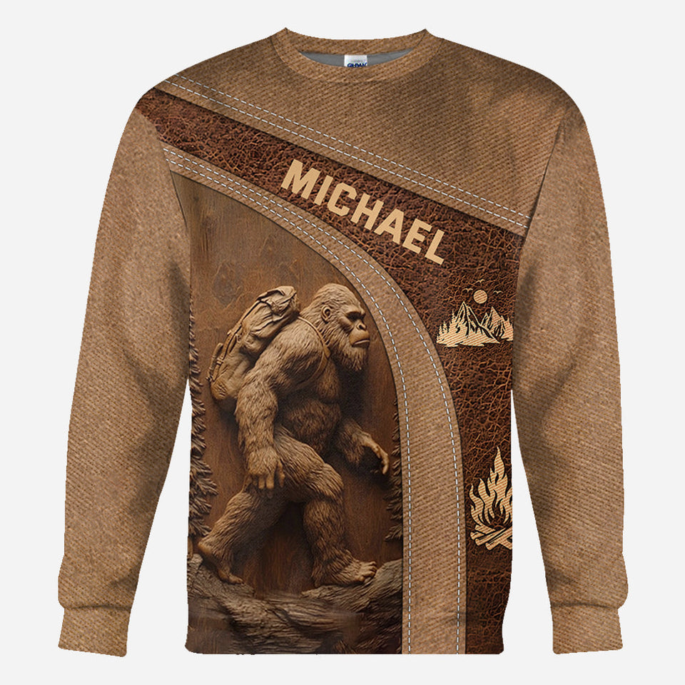 Sasquatch - Personalized Hiking All Over Shirt