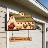 Farm Life - Personalized Farmer Wooden Wall Mount Sign